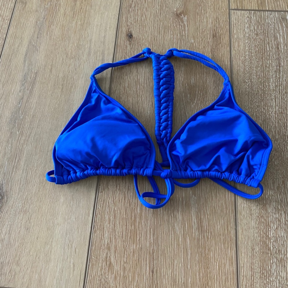 L Space Blue Bikini Top
